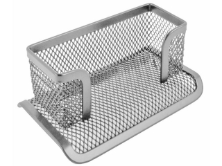 Przybornik na wizyt�wki TETIS srebrny