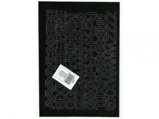 Litery samoprzylepne ART-DRUK  20mm czarne Helvetica 10 arku