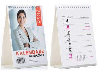 Kalendarz Biurkowy O-PRESS A5 tygodniowy 2026