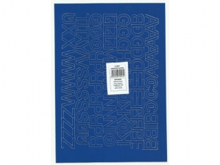 Litery samoprzylepne ART-DRUK  20mm niebieskie Helvetica 10 