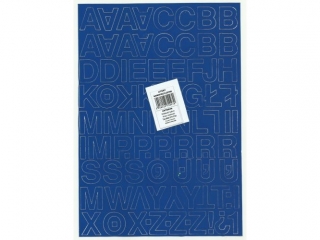 Litery samoprzylepne ART-DRUK  25mm niebieskie Helvetica 10 