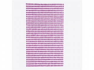 Kryszta�ki samoprzylepne DPCRAFT 3mm, 806 szt. - pink