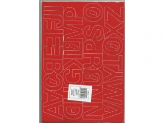 Litery samoprzylepne ART-DRUK  40mm czerwone Helvetica 10 ar