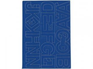 Litery samoprzylepne ART-DRUK  50mm niebieskie Helvetica 10 