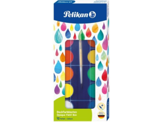 Farba wodna PELIKAN F355 12 kolorów +pędzel