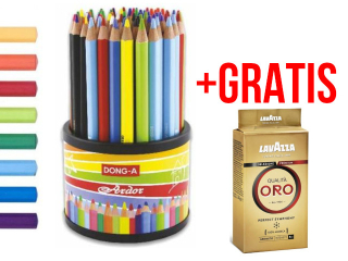 Kredki DONG-A Ardor display obrotowy 72szt. + KAWA LAVAZZA GRATIS