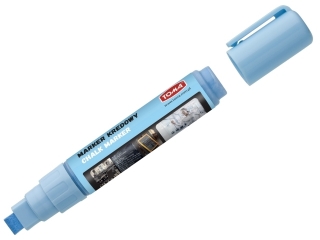 Marker kredowy TOMA ko�c�wka �ci�ta 5x8mm 8g niebieski