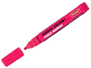 Marker kredowy TOMA ko�c�wka okr�g�a 4,45mm 8g r�owy