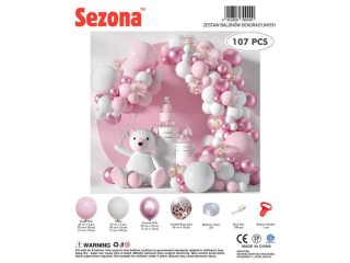 Zestaw balon�w 107 szt „Mi� i R�owe Marzenie”