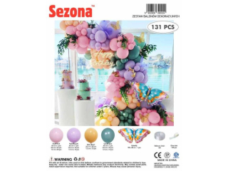Zestaw balon�w 131 szt „Pastelowy Motyl”