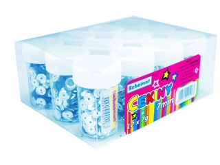 Cekiny SCHEMAT 7mm op. 12szt x 7g - srebrne