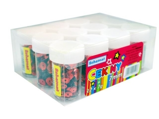 Cekiny SCHEMAT 7mm op. 12szt x 7g - czerwone