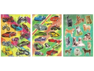 Naklejki POLSYR Du�e - zwierz�ta/auta/motory 25szt.