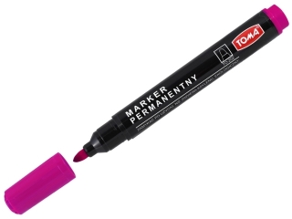 Marker permanentny TOMA TO-202 ko�c�wka okr�g�a - r�owy