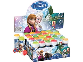 Bańki Mydlane dla Dzieci 60 ml – Disney Frozen: Kraina Lodu, Zabawka z Labiryntem