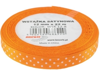 Wst��ka satynowa BREWIS kropki 12mm x 22m kolor 8