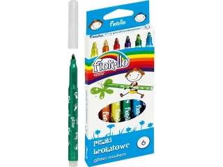 Pisaki FIORELLO brokatowe - 6 kolor�w  GR-118