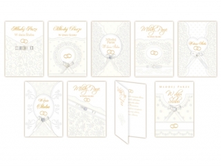 Kartki karnet B6 Exclusive Satynowa ślub