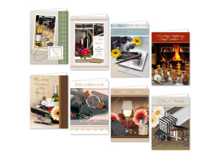 Kartki urodzinowe DELTA WBUR dla m�czyzn, z�ocone