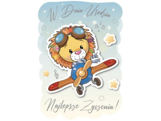 Kartki karnet GM-897 Urodziny