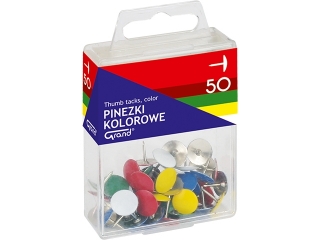 Pinezki GRAND kolorowe op. - 50 szt.