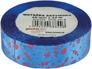 Wst��ka satynowa 25mm Wielkanoc WSE25-4