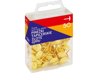 Pinezki GRAND tapicerskie z�ote op.- 50 szt