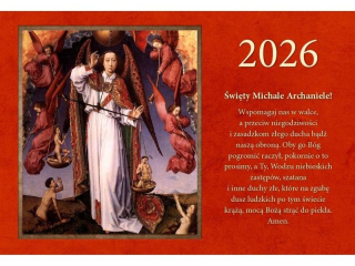 Kalendarz trjdzielny Wydawnictwo Diecezjalne - w. Micha Archanio 2026