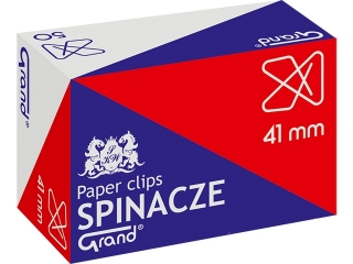 Spinacz GRAND krzyżowy 41mm 50szt.