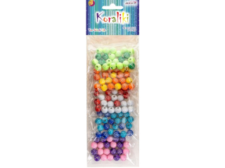 Koraliki ALIGA plastikowe, dekoracyjne, rozm. 10 mm, otw�r 2,5 mm 50g