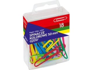 Spinacz GRAND kolorowe 50mm 18szt.