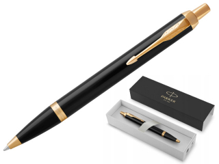Długopis automatyczny PARKER IM Core BLACK LACQUER GT