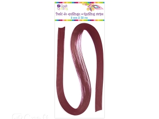 Paski do quillingu DPCRAFT 3mm - per�owe czerwone, 100 szt.