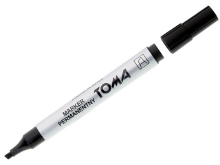 Markery permanentne TOMA ko�c�wka �ci�ta, czarny