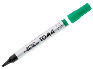 Markery permanentne TOMA ko�c�wka �ci�ta, zielony
