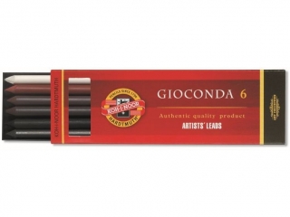 Wk�ad grafitowy KOH-I-NOOR Gioconda 5,6mm 6szt. (4865/4B, 8673/1, 4378, 4377, 4373