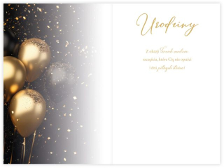 Kartki karnet B6 WYMIENNE CYFRY Urodziny nr 2