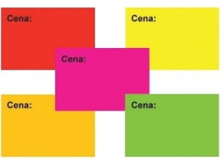 Etykieta cenowa 28x40 pomara�czowa
