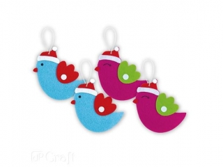 Zestaw kreatywny DPCRAFT Zawieszka z filcu ptaszki, 4szt.