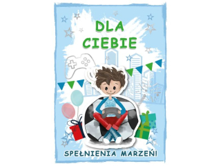 Kartka dla dzieci ARMIN STYLE GM-1113 Spełnienia Marzeń dla chłopca 3D
