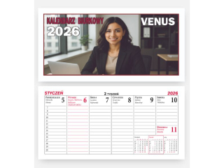 Kalendarz biurkowy BESKIDY B5 VENUS 2026