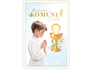 Kartka na Pierwszą Komunię B6 KZK 04 dla chłopca