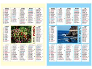 Kalendarz plakietka BESKIDY 2026