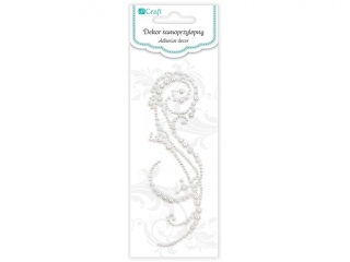 Per�owy dekor samoprzylepny DPCRAFT Bella white