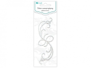 Per�owy dekor samoprzylepny DPCRAFT Colette white