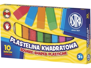 Plastelina ASTRA kwadratowa 10 kolor�w