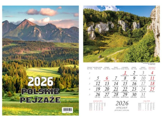 Kalendarz wieloplanszowy BESKIDY W02 13 zdjęciowy Polskie pejzaże 2026