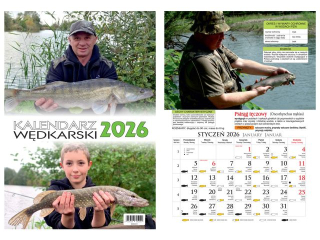 Kalendarz wieloplanszowy BESKIDY W05 13 zdjęciowy Kalendarz wędkarski 2026