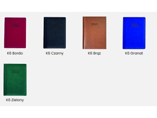 Kalendarz ksikowy BESKIDY A5 dzienny K6 okadka skropodobna, toczone szycie 2026