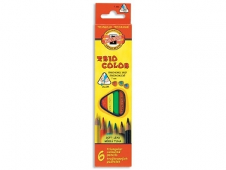 Kredki KOH-I-NOOR Triocolor 6 kolorów HURT